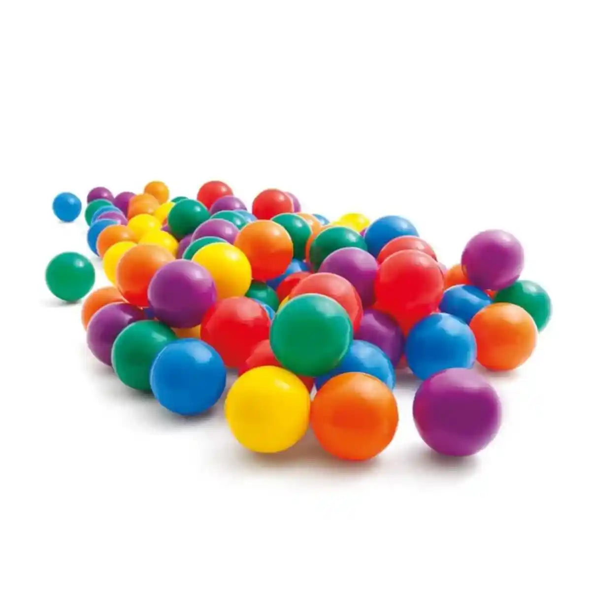 Intex FUN Ballz (كرة - 100 قطعة)، للأعمار من سنتين فما فوق، حقيبة حمل - ألعاب حمام السباحة، لعبة أطفال عالية الجودة، متينة وتعليمية، مناسبة للأعمار من 00 شهر فما فوق