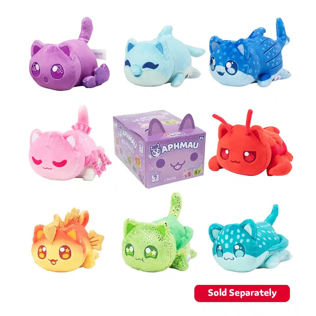 Aphmau 6inch MINI Mystery Plush Under THE SEA Collection - Dolls, Houses & Accessories , Doll & Playset for Pretend Play , Accessories Included , Creative Role Play for Kids , 3 Years+
