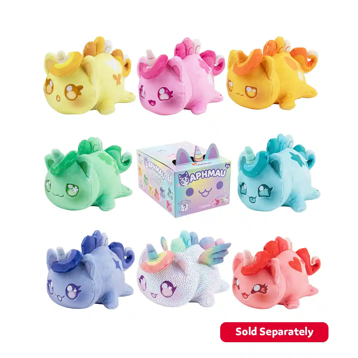 Aphmau MeeMeow Mini Mystery Plush 6” – Unicorn Collection Blind Box, Collectible Stuffed Cat Plush Toy for Kids Ages 3+, Stuffed Animals & Plush Toys