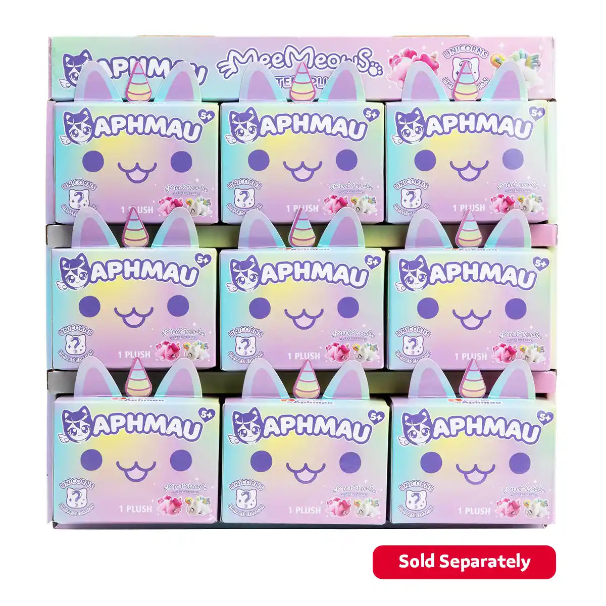 Aphmau MeeMeow Mini Mystery Plush 6” – Unicorn Collection Blind Box, Collectible Stuffed Cat Plush Toy for Kids Ages 3+, Stuffed Animals & Plush Toys