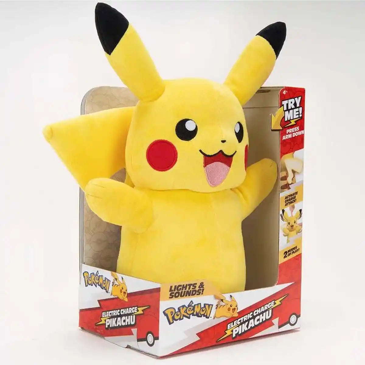 Pokémon Feature Deluxe Pikachu Plush 11-Inch with Lights, Sounds & Movement, 20+ Authentic Sounds & 30+ Reactions, Officially Licensed