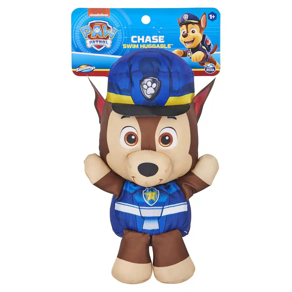 SwimWays Paw Patrol Swim Huggable Chase, Soft Floating Pool Toy, Kids Water Companion, Bath & Pool Fun