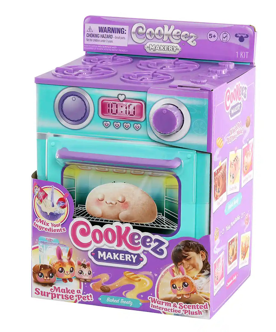 Cookeez Makery Baked Treatz Oven Surprise Interactive Plush Toy, Warm Scented Pets, Kids Ages 5+, Plush Interactive Toy Figures