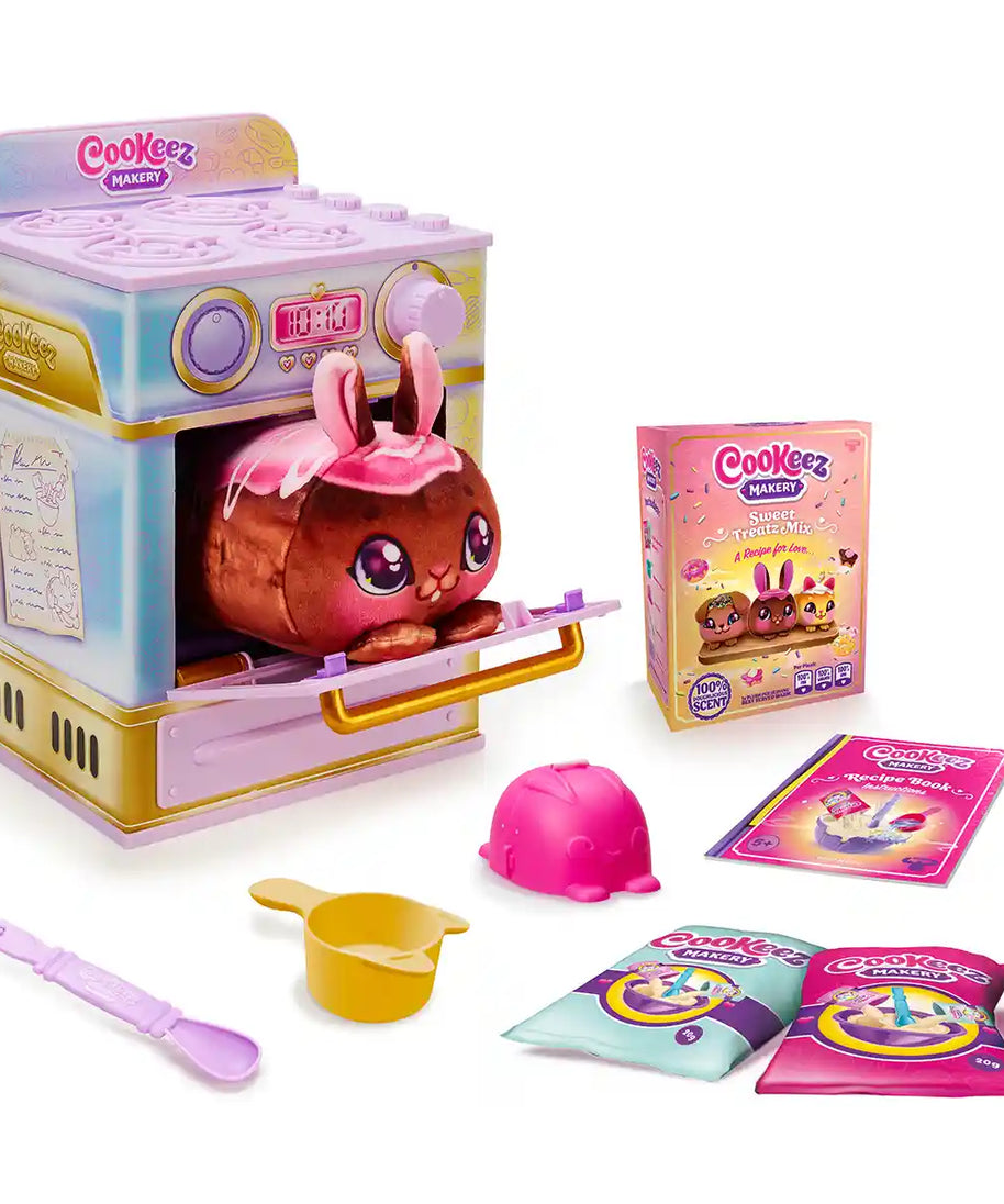 Cookeez Makery Sweet Treatz Oven Surprise Interactive Plush Toy, Warm Scented Pets with Sounds, Kids Ages 3+, Plush Interactive Toy Figures