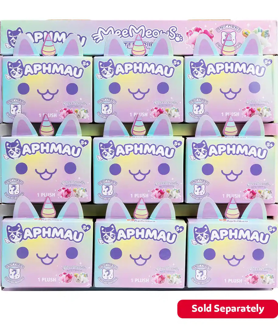 Aphmau MeeMeow Mini Mystery Plush 6” – Unicorn Collection Blind Box, Collectible Stuffed Cat Plush Toy for Kids Ages 3+, Stuffed Animals & Plush Toys