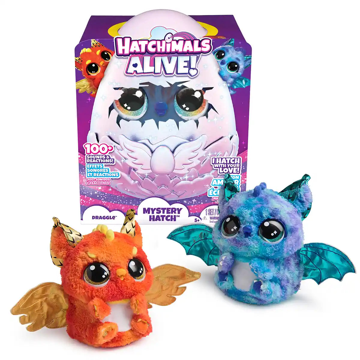 Hatchimals Alive Secret Hatch Puppadee, Ice and Water Assorted, Magical Mystery Hatch Egg with Mist, Lights, Sounds and Interactive Pet, Style May Vary, Ages 5+, 6072517