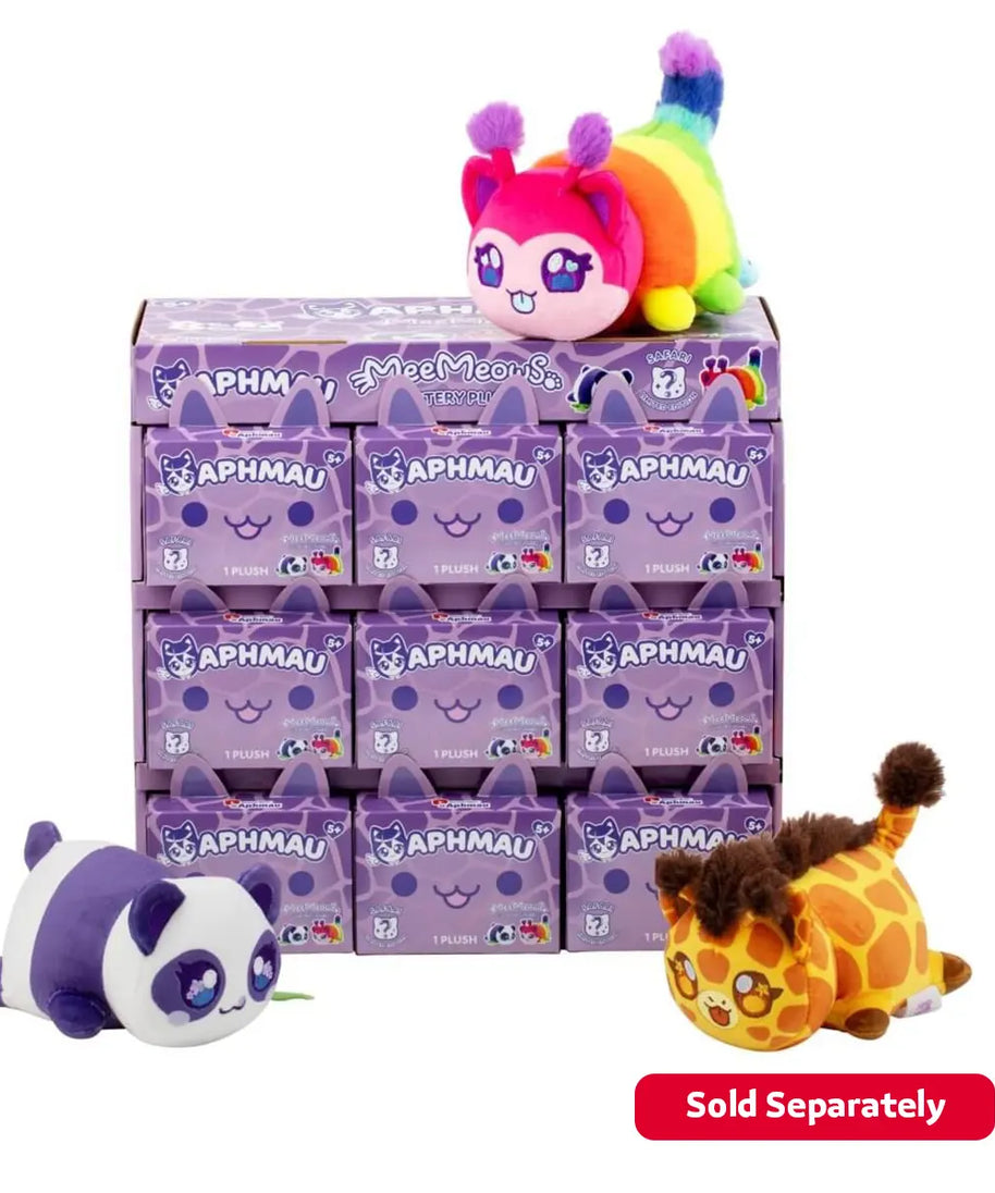 Aphmau Meemeows Mystery Plush Safari 6inch - Other Blocks , Building Blocks Set , Safe & Durable Construction Toys , 3 Years+