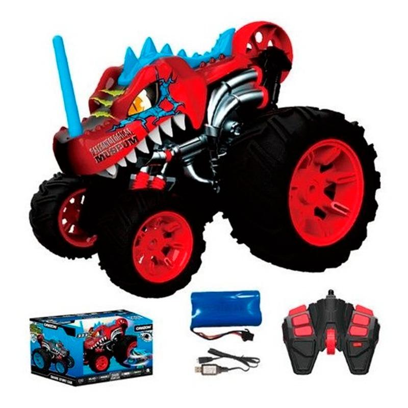 Crazon Dino Remote Control RC Stunt Car with 360° Rotation, 5-Wheel Design, Rechargeable Battery, Kids Ages 3+, Remote Control