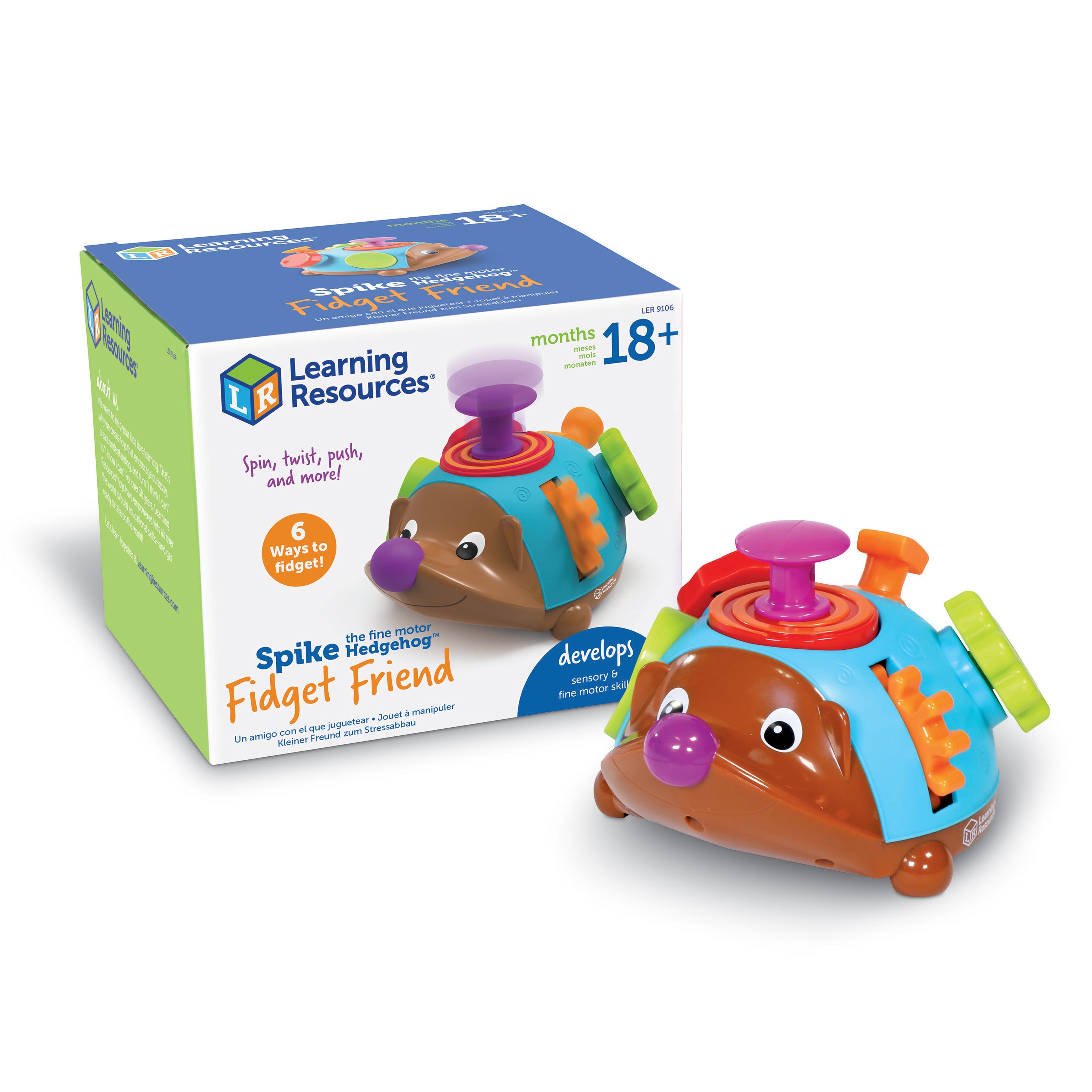 Learning Resources Spike the Fine Motor Hedgehog Fidget Friend, Toddle ...