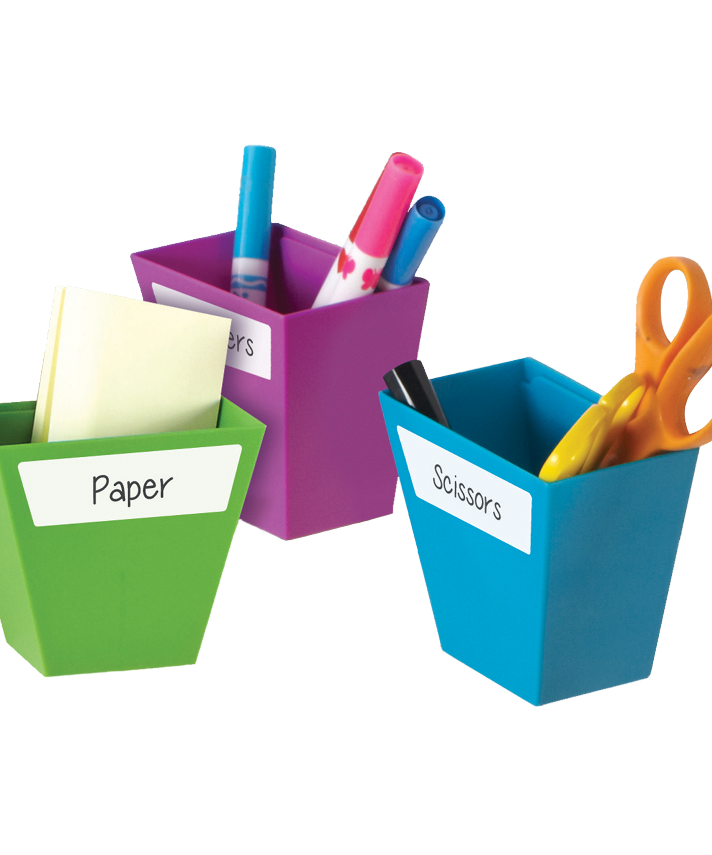 صناديق تخزين مغناطيسية من Learning Resources (مجموعة من 4)، منظمات متعددة الأقسام نابضة بالحياة للفصول الدراسية أو المكتب أو محطة الواجبات المنزلية، تتضمن ملصقات سهلة التنظيف (9 سم × 5 سم لكل منها)